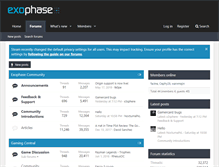 Tablet Screenshot of forums.exophase.com