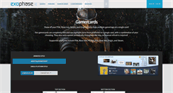 Desktop Screenshot of gamercards.exophase.com