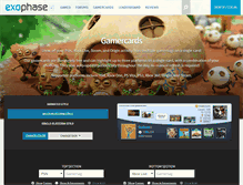 Tablet Screenshot of gamercards.exophase.com
